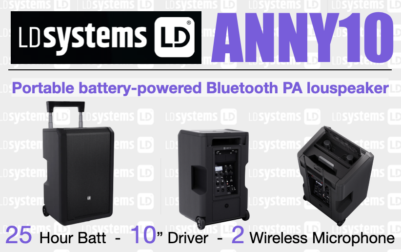 LD Systems ANNY 10 Portable PA Bluetooth Speaker